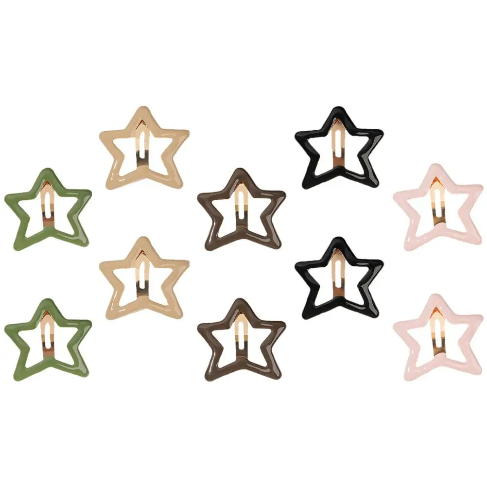 10pcs Star Hair Clips Accessories Girls Kids 5 Colors Black Brown Beige Pink Green EachDurable Easy Daily Wear Parties
10pcs Star Hair Clips Accessories Girls Kids 5 Colors Black Brown Beige Pink Green EachDurable Easy Daily Wear Parties
