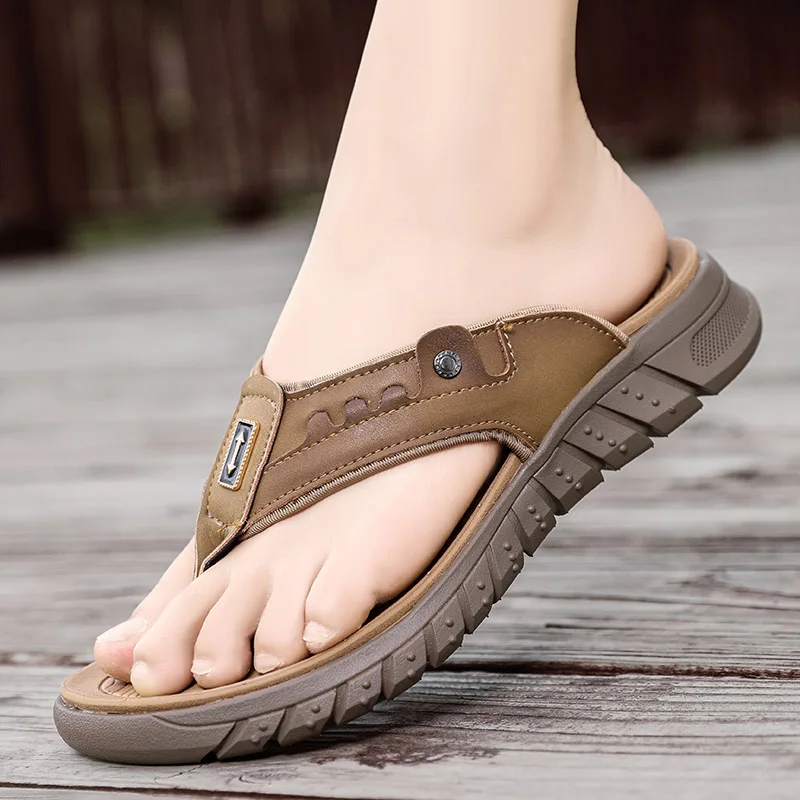 Мужские простые повседневные сандалии, летние уличные противоскользящие износостойкие удобные пляжные туфли, дышащие модные мужские прогулочные тапочки
Мужские простые повседневные сандалии, летние уличные противоскользящие износостойкие удобные пляжные туфли, дышащие модные мужские прогулочные тапочки