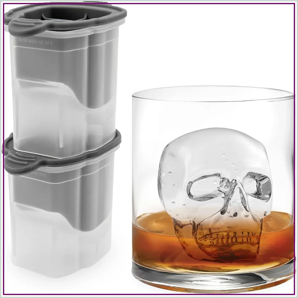 2-Pack Skull Ice Molds - Silicone & BPA-Free, Easy Release, Leak-Proof Lid
2-Pack Skull Ice Molds - Silicone & BPA-Free, Easy Release, Leak-Proof Lid