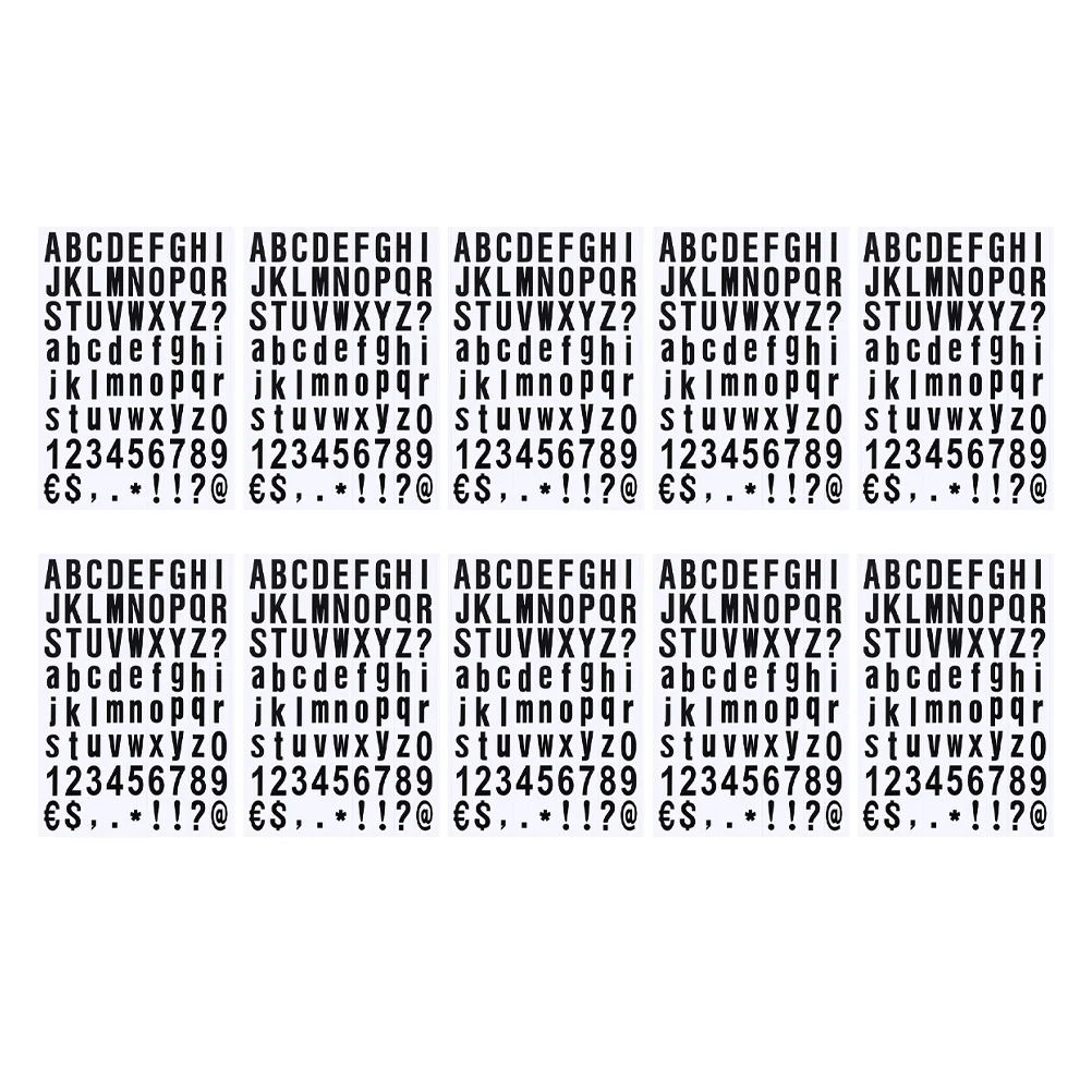 Alphanumeric Stickers PVC Waterproof Durable Window Car DIY Trash Bin Mailbox Number Letters Decals Craft Supplies
Alphanumeric Stickers PVC Waterproof Durable Window Car DIY Trash Bin Mailbox Number Letters Decals Craft Supplies