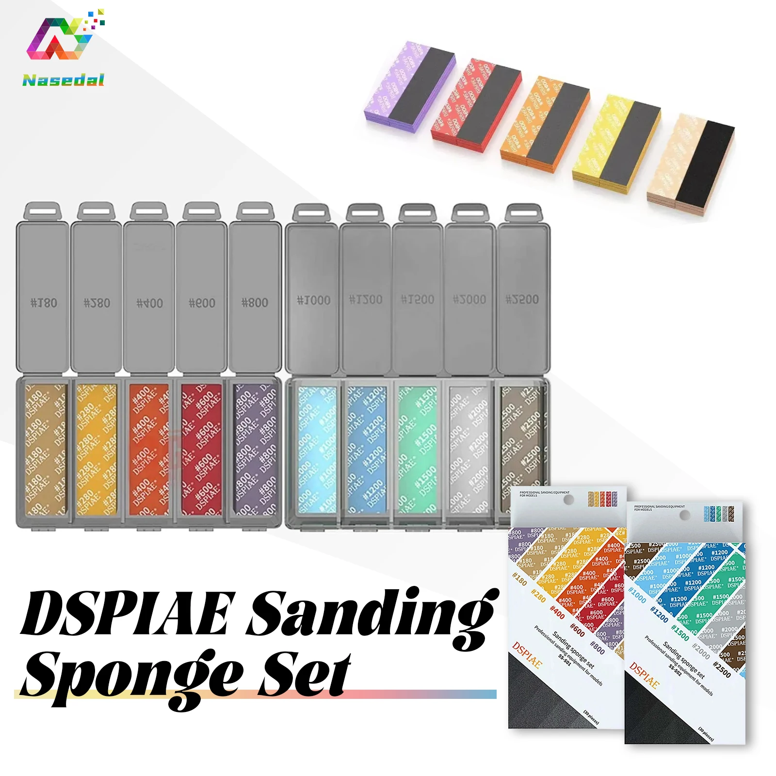 DSPIAE SS-S01 SS-S02 Набор шлифовальных губок Инструмент для изготовления моделей для Gundam Военная модель Шлифовальная полировальная наждачная бумага Комбинированная хобби DIY
DSPIAE SS-S01 SS-S02 Набор шлифовальных губок Инструмент для изготовления моделей для Gundam Военная модель Шлифовальная полировальная наждачная бумага Комбинированная хобби DIY