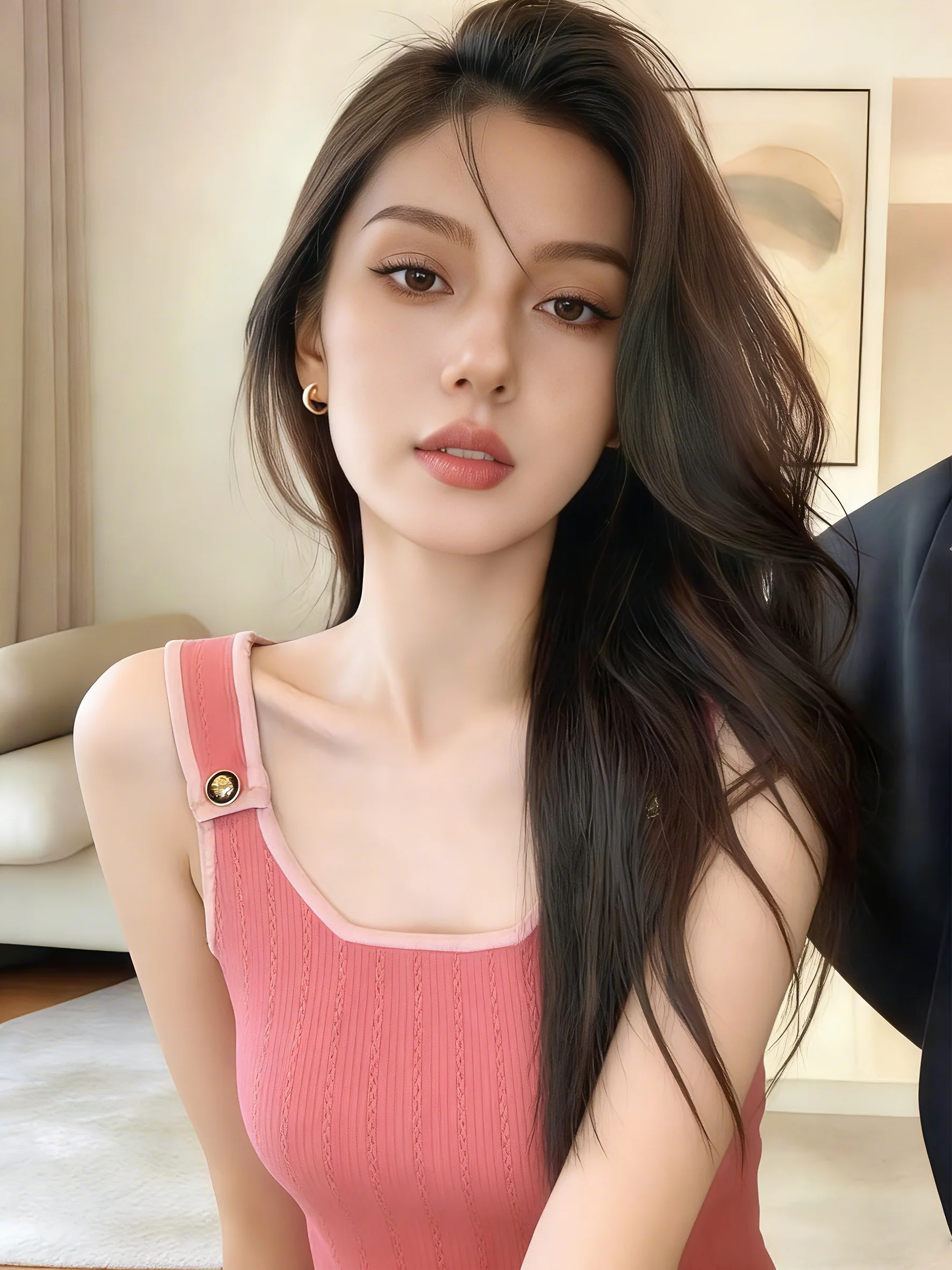 Sweet And Spicy Women's Knitted Sleeveless U-Neck Vest Summer New Design Self-Preservation Style Commute Slim Fit Silk Top
Sweet And Spicy Women's Knitted Sleeveless U-Neck Vest Summer New Design Self-Preservation Style Commute Slim Fit Silk Top