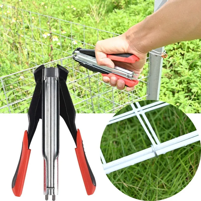 Spring Loaded Hog Ring Plier Kit with 2500pcs Hog Rings Galvanized Steel Auto-feeding Fence Fastener for Farms Livestock Farm
Spring Loaded Hog Ring Plier Kit with 2500pcs Hog Rings Galvanized Steel Auto-feeding Fence Fastener for Farms Livestock Farm