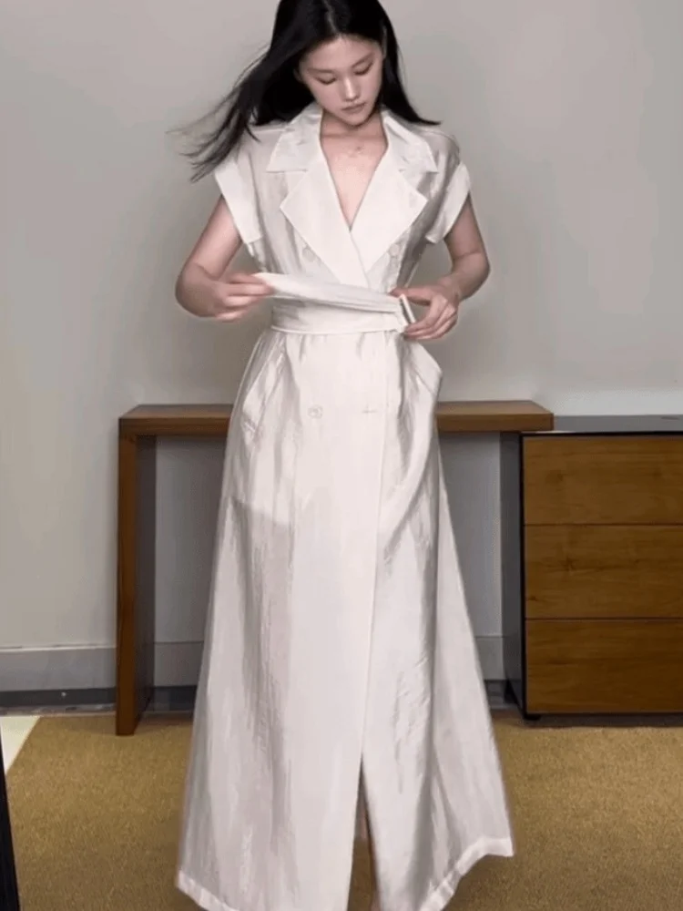 Spring 2026 Trendy Long Dress Elegant Women's Dress This Year's Popular Style Casual Wear High Waist Short Sleeve Shirt Dress
Spring 2026 Trendy Long Dress Elegant Women's Dress This Year's Popular Style Casual Wear High Waist Short Sleeve Shirt Dress