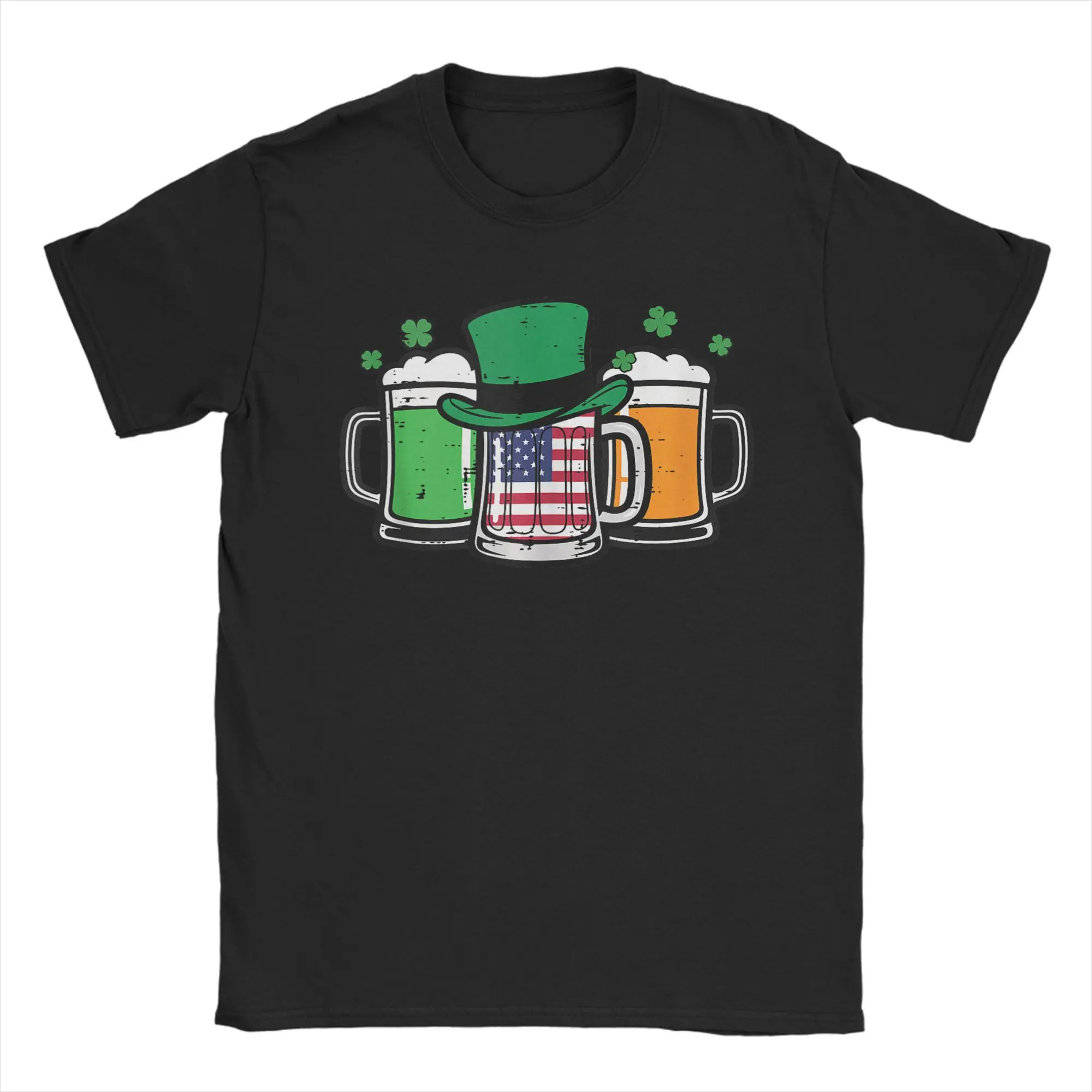 St Patricks Day Mug US Flag Saint Pattys Patriotic T Shirts Men Cotton T-Shirt Round Collar Tees Short Sleeve Clothes Gift Idea
St Patricks Day Mug US Flag Saint Pattys Patriotic T Shirts Men Cotton T-Shirt Round Collar Tees Short Sleeve Clothes Gift Idea