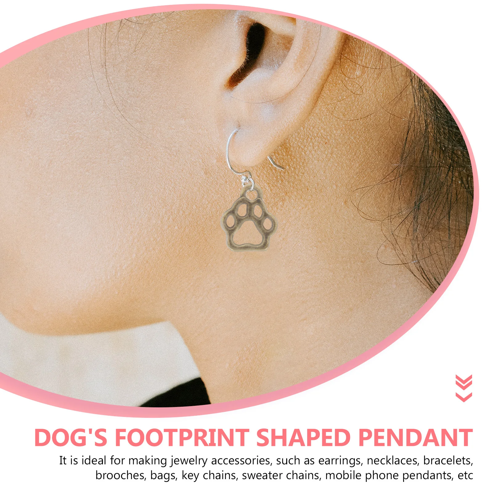 200Pcs DIY Pendants Dog Footprint Design Skin Friendly Alloy Charms for Jewelry Making Decorative Hanging Ornament
200Pcs DIY Pendants Dog Footprint Design Skin Friendly Alloy Charms for Jewelry Making Decorative Hanging Ornament