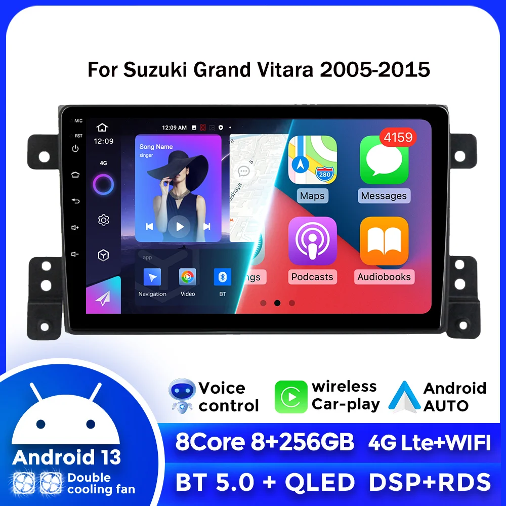 2Din Auto Radio Android 13 For Suzuki Grand Vitara 2005-2015 Wireless CarPlay Auto Multimedia Video Player 4G+WiFi DSP Car Radio
2Din Auto Radio Android 13 For Suzuki Grand Vitara 2005-2015 Wireless CarPlay Auto Multimedia Video Player 4G+WiFi DSP Car Radio