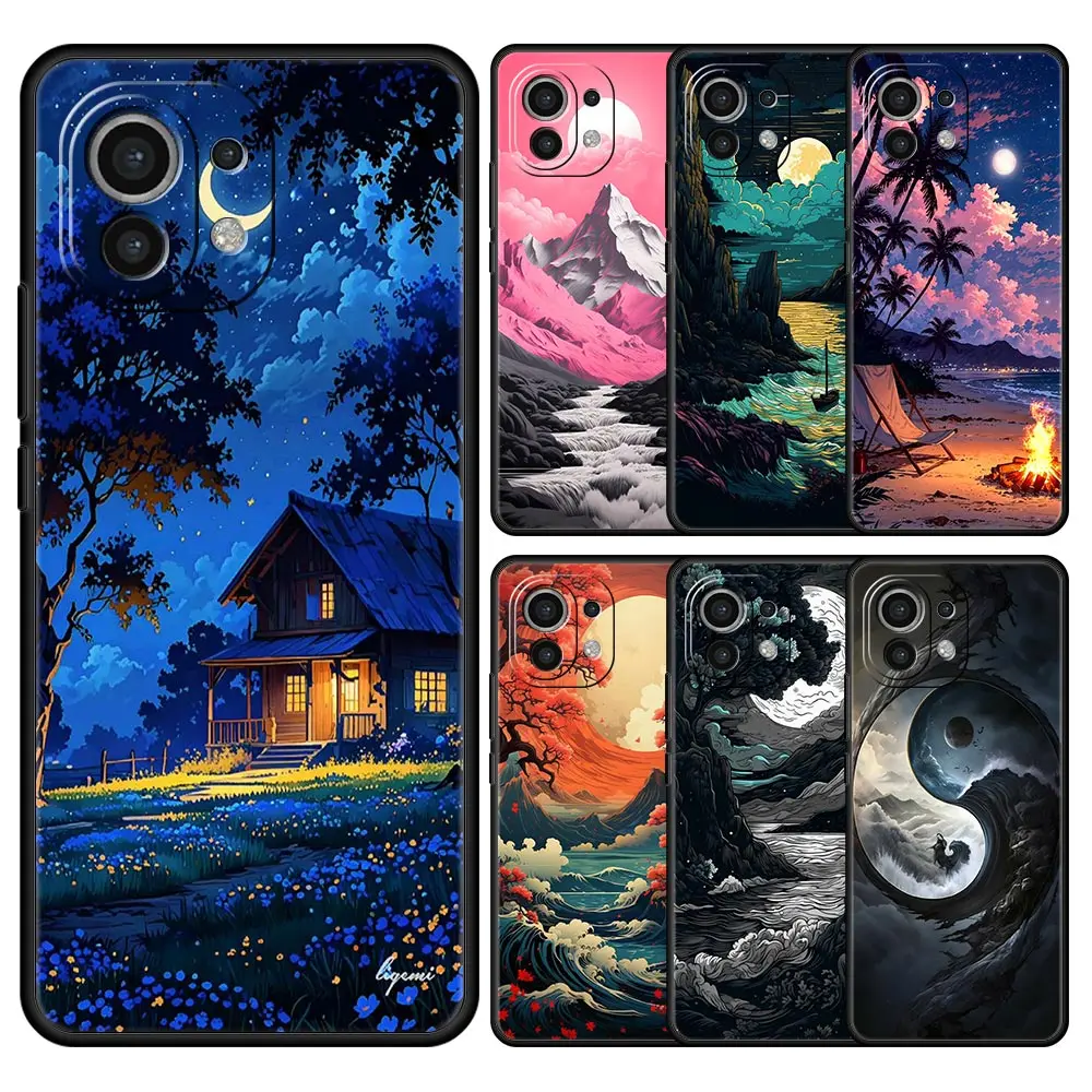 Phone Case For Xiaomi Mi 15 14 13 12 11 Lite 14T 13T 12T 11T Pro Poco X6 X5 X3 Pro F6 F5 F4 Landscape Art Black Cover
Phone Case For Xiaomi Mi 15 14 13 12 11 Lite 14T 13T 12T 11T Pro Poco X6 X5 X3 Pro F6 F5 F4 Landscape Art Black Cover