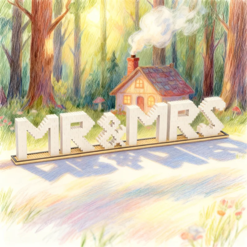 637pcs MOC Seasonal Valentine Mr Mrs Wedding Table Decoration Model Building Blocks Architecture Christmas Gift Toys Education
637pcs MOC Seasonal Valentine Mr Mrs Wedding Table Decoration Model Building Blocks Architecture Christmas Gift Toys Education