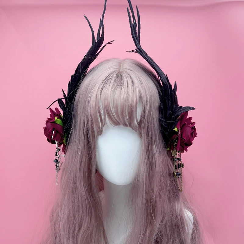 Rose Flower Original Wings Cute Styling Court Dark Wind Rose Edge Clip Lolita Goth Girl Headdress Hair Pins and Clips Butterfly
Rose Flower Original Wings Cute Styling Court Dark Wind Rose Edge Clip Lolita Goth Girl Headdress Hair Pins and Clips Butterfly