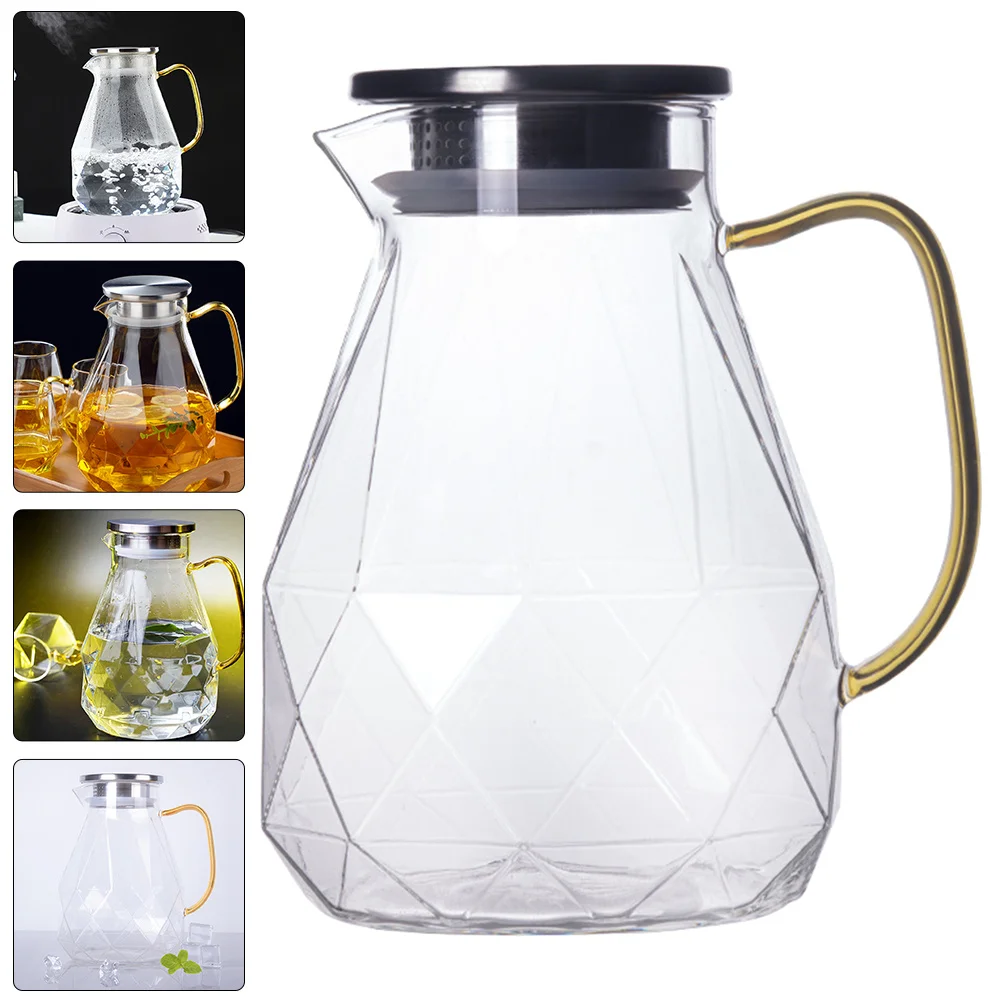 Extra Large Glass Water Pitcher with Lid Cold Water Pitcher for Fridge Ice Tea Juice Milk Dispenser Pour Spout Handle Grip
Extra Large Glass Water Pitcher with Lid Cold Water Pitcher for Fridge Ice Tea Juice Milk Dispenser Pour Spout Handle Grip