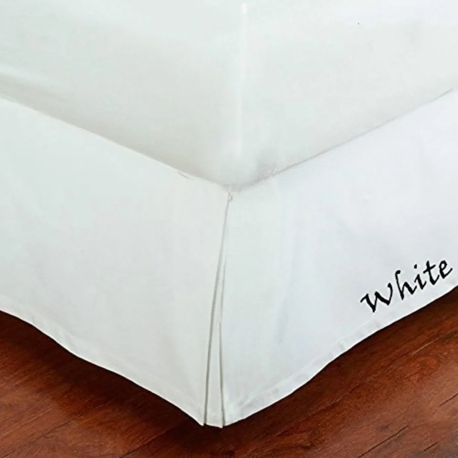Size Bed Skirt - Heavy 100% Cotton Blend Pleated Design Machine Washable Durable Dust Ruffle for Bedroom Décor
Size Bed Skirt - Heavy 100% Cotton Blend Pleated Design Machine Washable Durable Dust Ruffle for Bedroom Décor