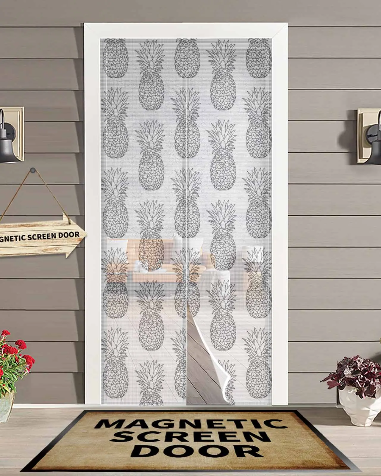 Simple Cartoon Gray Pineapple Magnetic Door Curtain Living Room Bedroom Home Anti-mosquito Screen Door Curtain
Simple Cartoon Gray Pineapple Magnetic Door Curtain Living Room Bedroom Home Anti-mosquito Screen Door Curtain