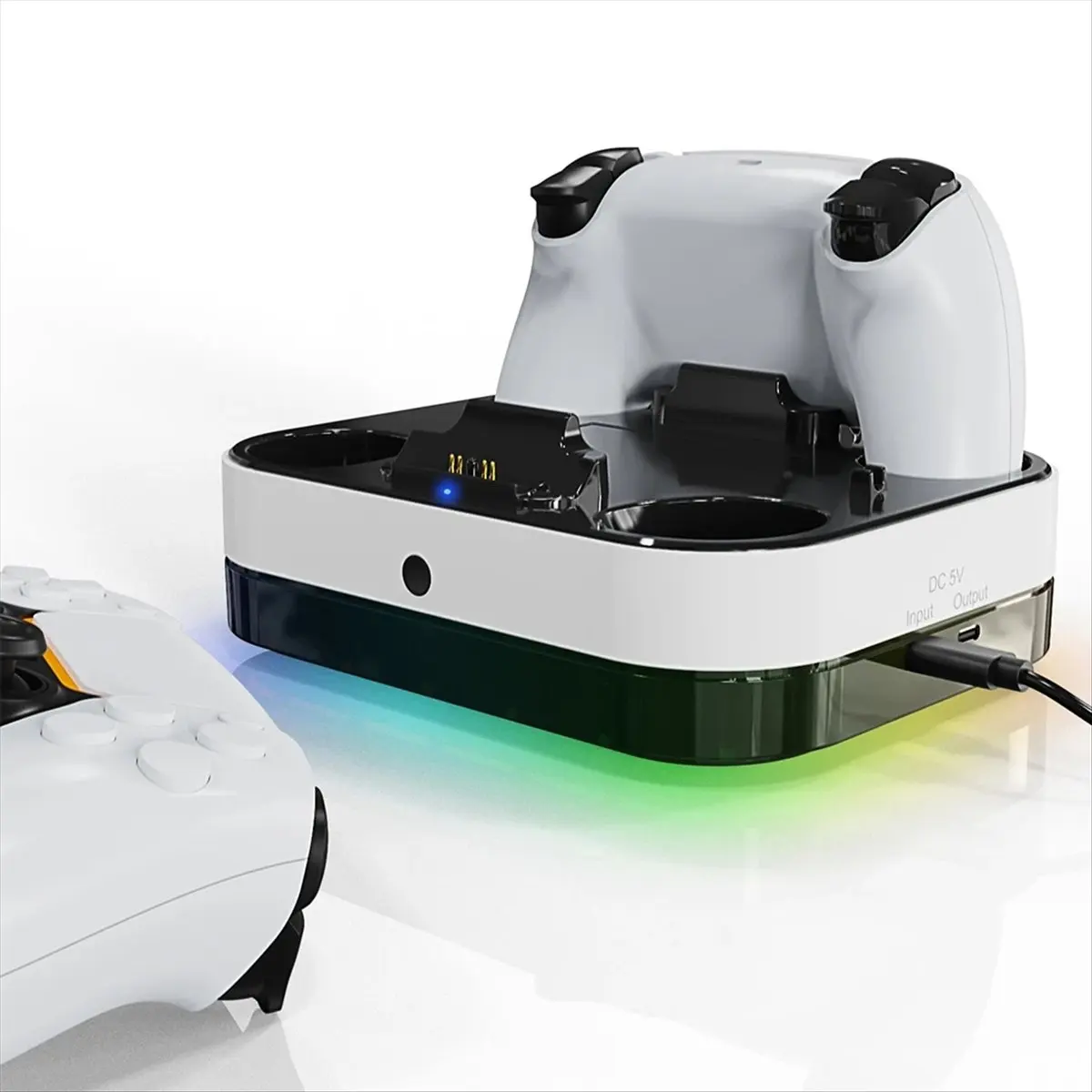 (ABDH) For PS5 Dual Controller Charging Dock Charging Station Controller Charger Station for PlayStation 5 Wireless Charger
(ABDH) For PS5 Dual Controller Charging Dock Charging Station Controller Charger Station for PlayStation 5 Wireless Charger