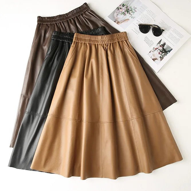 2023 Genuine Leather Skirt, New Commuting Style for Autumn and Winter, Versatile Basic Elastic Waist Design, Long Sheepskin Umbr
2023 Genuine Leather Skirt, New Commuting Style for Autumn and Winter, Versatile Basic Elastic Waist Design, Long Sheepskin Umbr