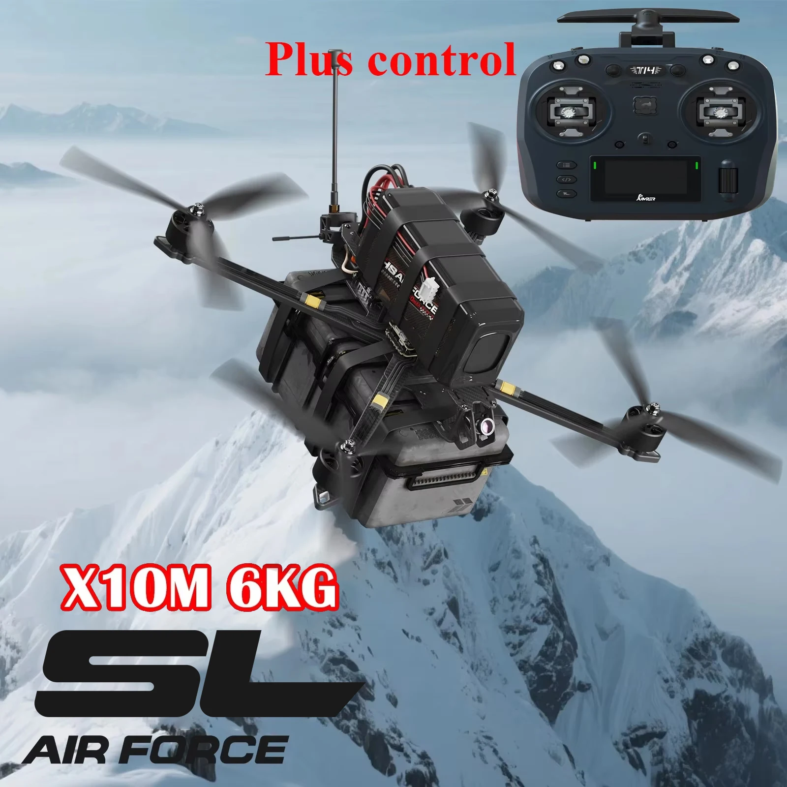 SL-X10M SL Airforce 10-дюймовый FPV-дрон для гонок, скорость 165 км/ч, дальность 30 минут, полезная нагрузка 3,5 кг, квадрокоптер с камерой, максимальная полезная нагрузка при взлете 6 кг
SL-X10M SL Airforce 10-дюймовый FPV-дрон для гонок, скорость 165 км/ч, дальность 30 минут, полезная нагрузка 3,5 кг, квадрокоптер с камерой, максимальная полезная нагрузка при взлете 6 кг