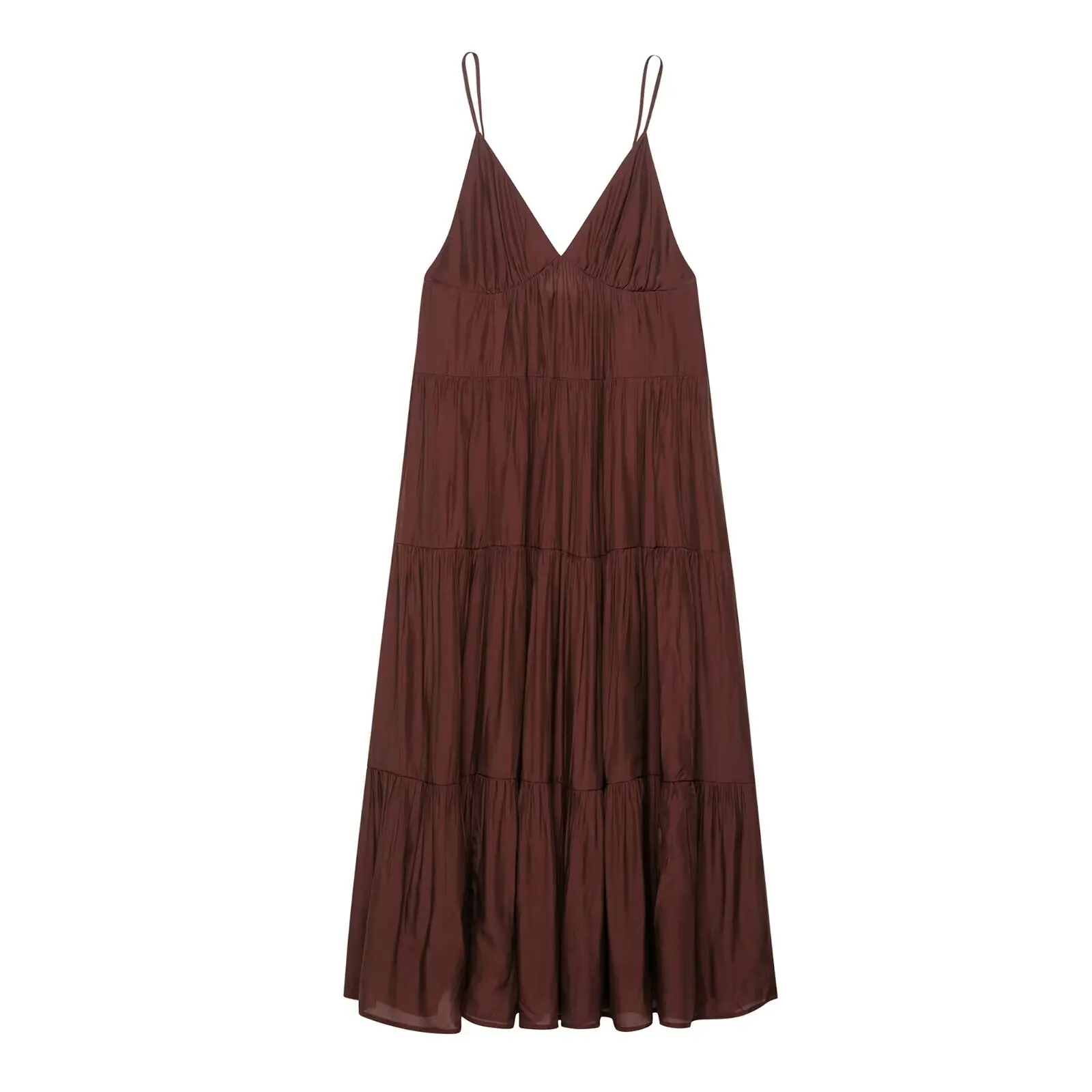 BM&MD&ZA Women's Elegant Sexy V - neck Sleeveless Spaghetti Strap Midi - length Loose Tiered Dress
BM&MD&ZA Women's Elegant Sexy V - neck Sleeveless Spaghetti Strap Midi - length Loose Tiered Dress
