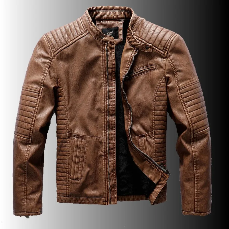 Military Winter Fleece Warm Faux Leather Jacket Men Diagonal Zipper Motorcycle Coats Male Fashion Biker PU Jackets Slim Overcoat
Military Winter Fleece Warm Faux Leather Jacket Men Diagonal Zipper Motorcycle Coats Male Fashion Biker PU Jackets Slim Overcoat