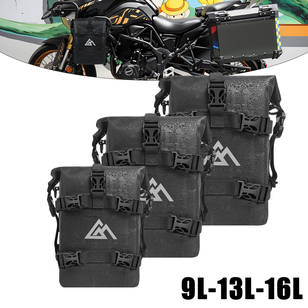 9L 13L 16L 1/2PCS Motorcycle Bumpers Bag WaterproofMotorcycle Side Frame Bag Motorcycle Crash Bar Bag Universal Tools StorageBag
9L 13L 16L 1/2PCS Motorcycle Bumpers Bag WaterproofMotorcycle Side Frame Bag Motorcycle Crash Bar Bag Universal Tools StorageBag