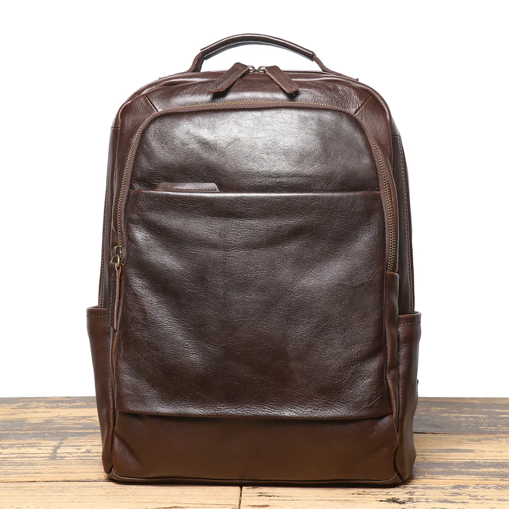 Genuine Leather Backpack for Men with Large Capacity for Travel, Business and College
Genuine Leather Backpack for Men with Large Capacity for Travel, Business and College