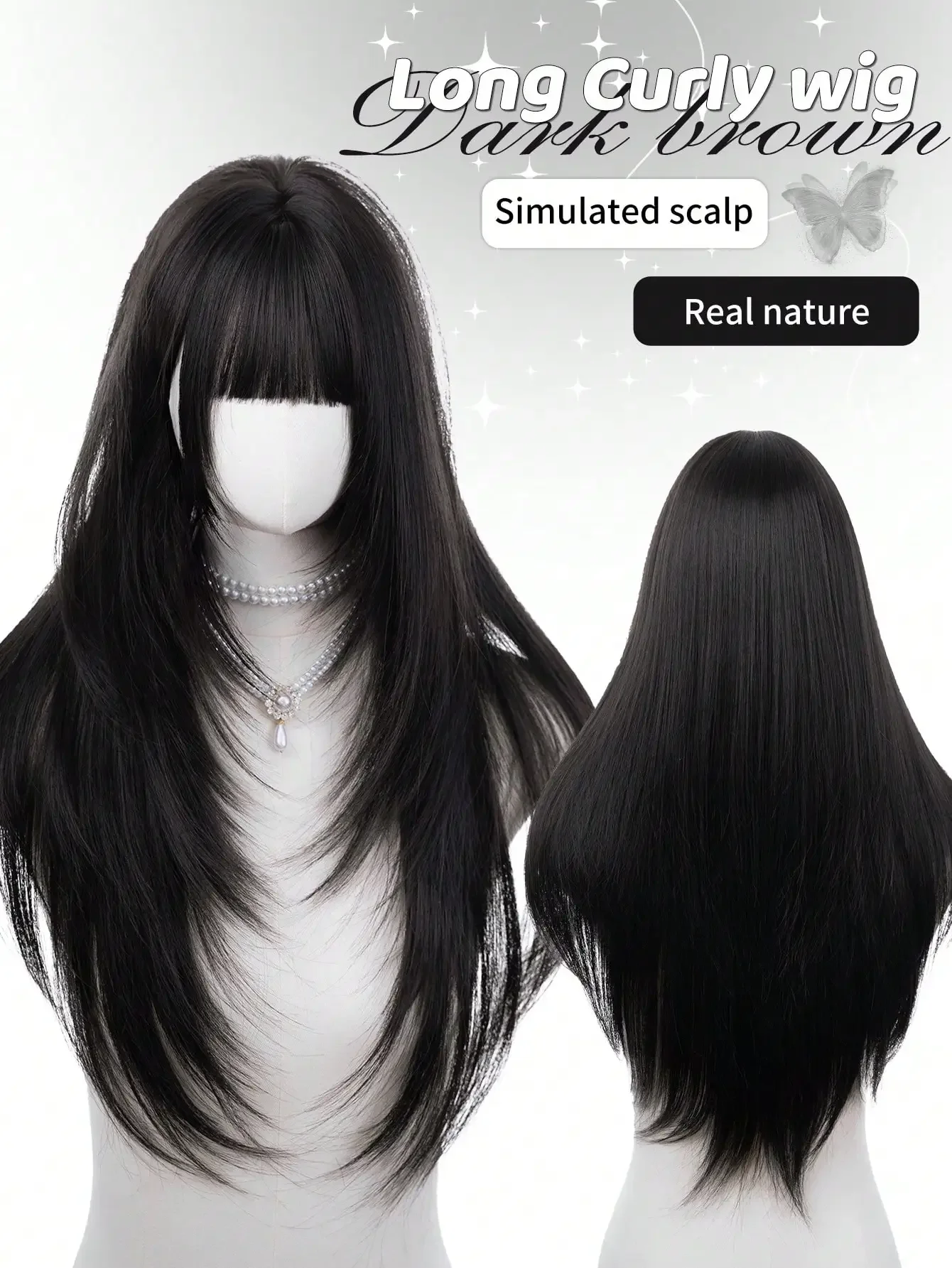 26-Inch Long Synthetic Wig Featuring A Natural Straight Style A Stunning Gold. Designed With Bangs , This False Hairpiece Is Perfect For Ms Daily Use, Offering A Natural And Realistic Appearance That Mimics Gift For Ladies.
26-Inch Long Synthetic Wig Featuring A Natural Straight Style A Stunning Gold. Designed With Bangs , This False Hairpiece Is Perfect For Ms Daily Use, Offering A Natural And Realistic Appearance That Mimics Gift For Ladies.