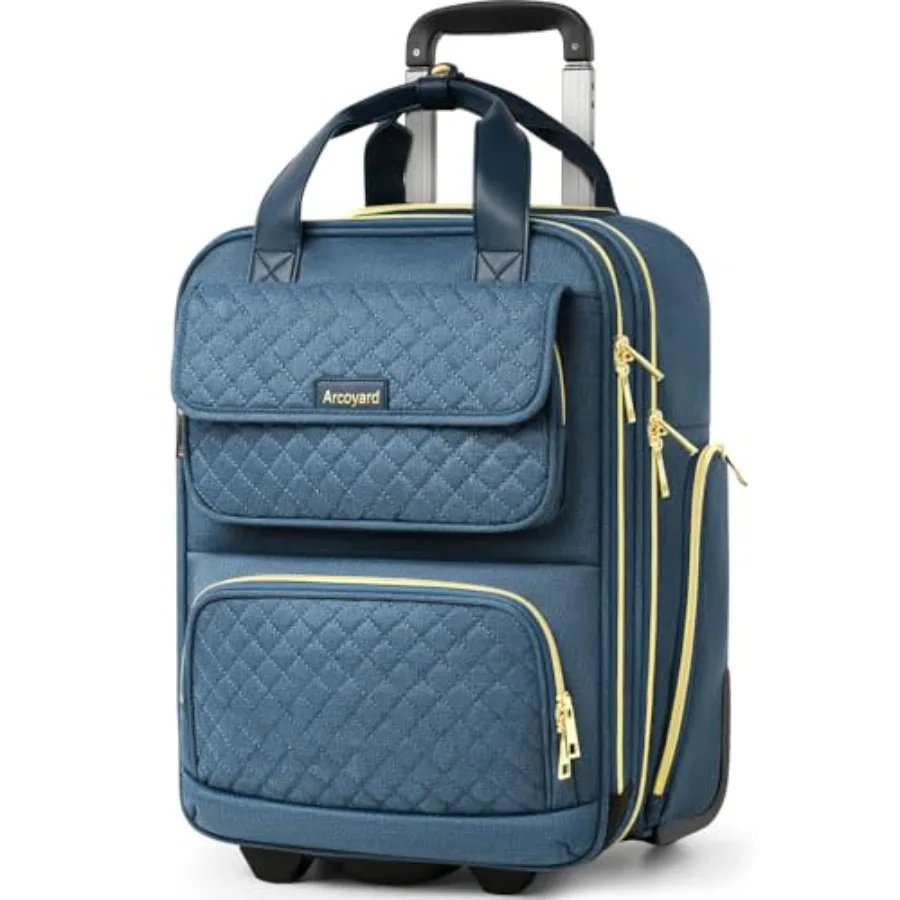 Underseat Carry On Luggage with Wheels Airline Approved Personal Item Luggage 16-Inch Multi-functional Underseat Luggage Lightw
Underseat Carry On Luggage with Wheels Airline Approved Personal Item Luggage 16-Inch Multi-functional Underseat Luggage Lightw
