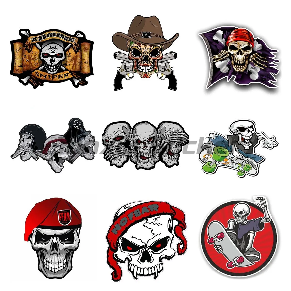 No Fear Skull Decal Car Styling Car Stickers Vinyl Graphic Decor Window Bumper DIY Car Body Decals
No Fear Skull Decal Car Styling Car Stickers Vinyl Graphic Decor Window Bumper DIY Car Body Decals
