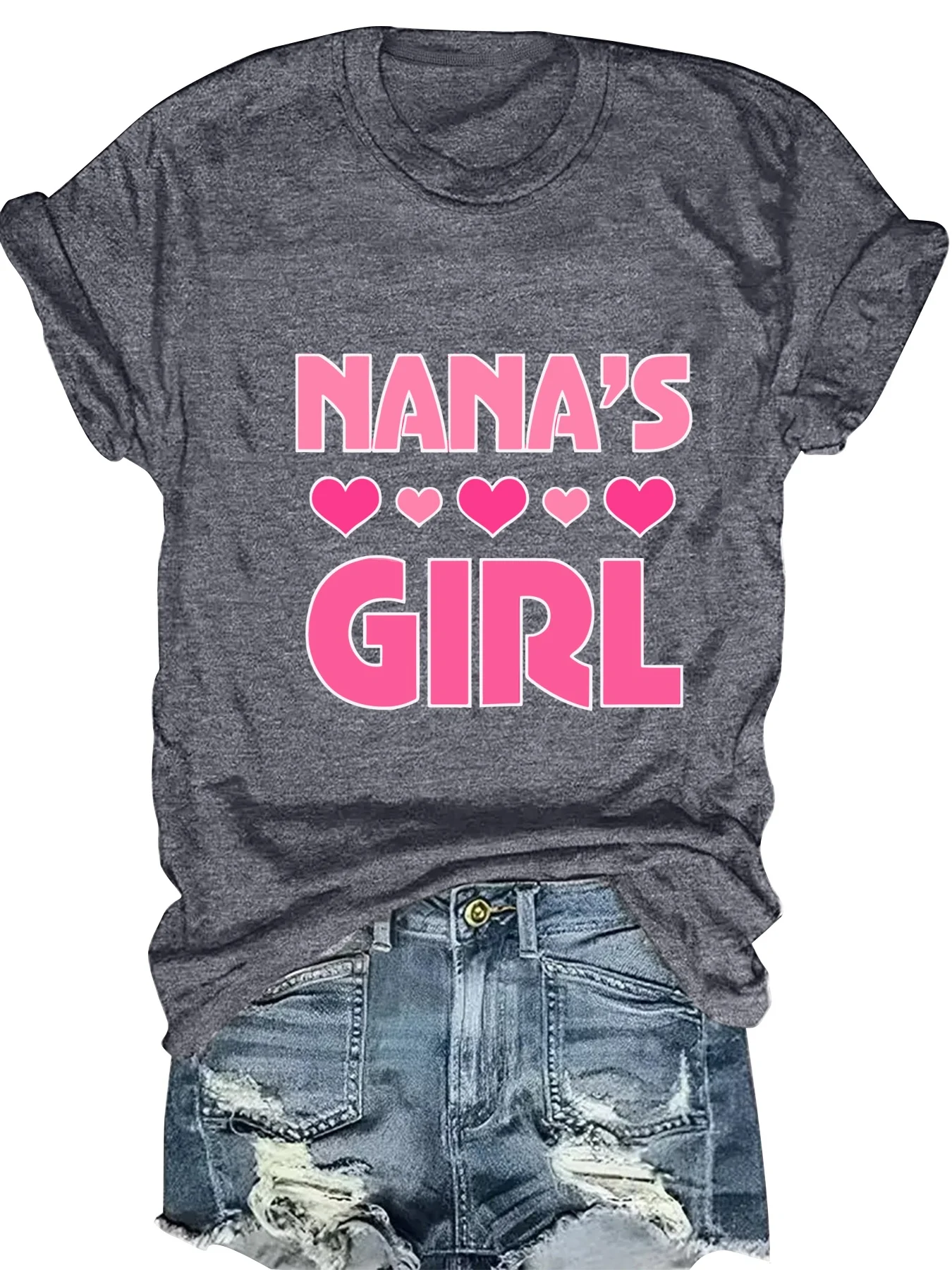 Fashionable Ladies round Neck Short Sleeve T-Shirt with Letter Pattern Print Casual Comfortable Women's Top
Fashionable Ladies round Neck Short Sleeve T-Shirt with Letter Pattern Print Casual Comfortable Women's Top