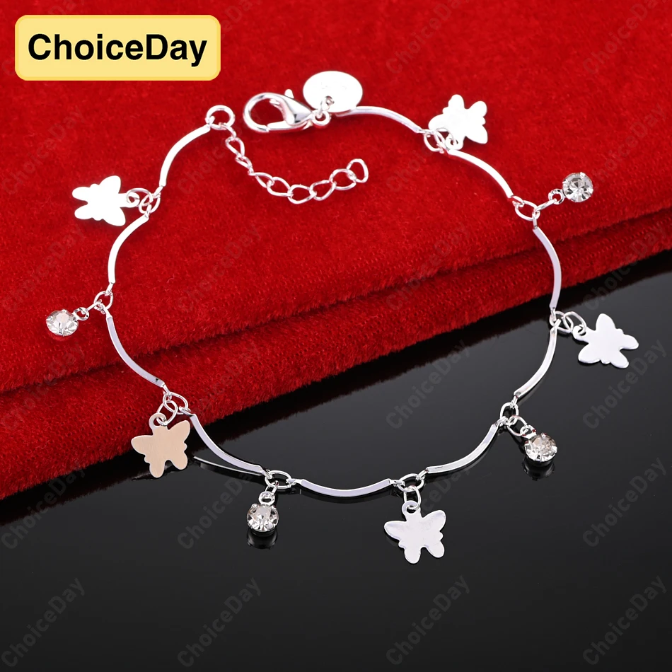 ChoiceDay 8 Inch 925 Sterling Silver 20cm Delicate Butterfly Zirconia Bracelet Women Pendant Wedding Jewelry Accessories
ChoiceDay 8 Inch 925 Sterling Silver 20cm Delicate Butterfly Zirconia Bracelet Women Pendant Wedding Jewelry Accessories