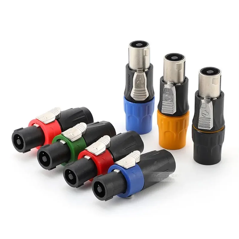 Four-core Speaker XLR Plug Copper 4-core Ohm Terminal Speaker Audio Accessories Power Amplifier Free Welding Female
Four-core Speaker XLR Plug Copper 4-core Ohm Terminal Speaker Audio Accessories Power Amplifier Free Welding Female