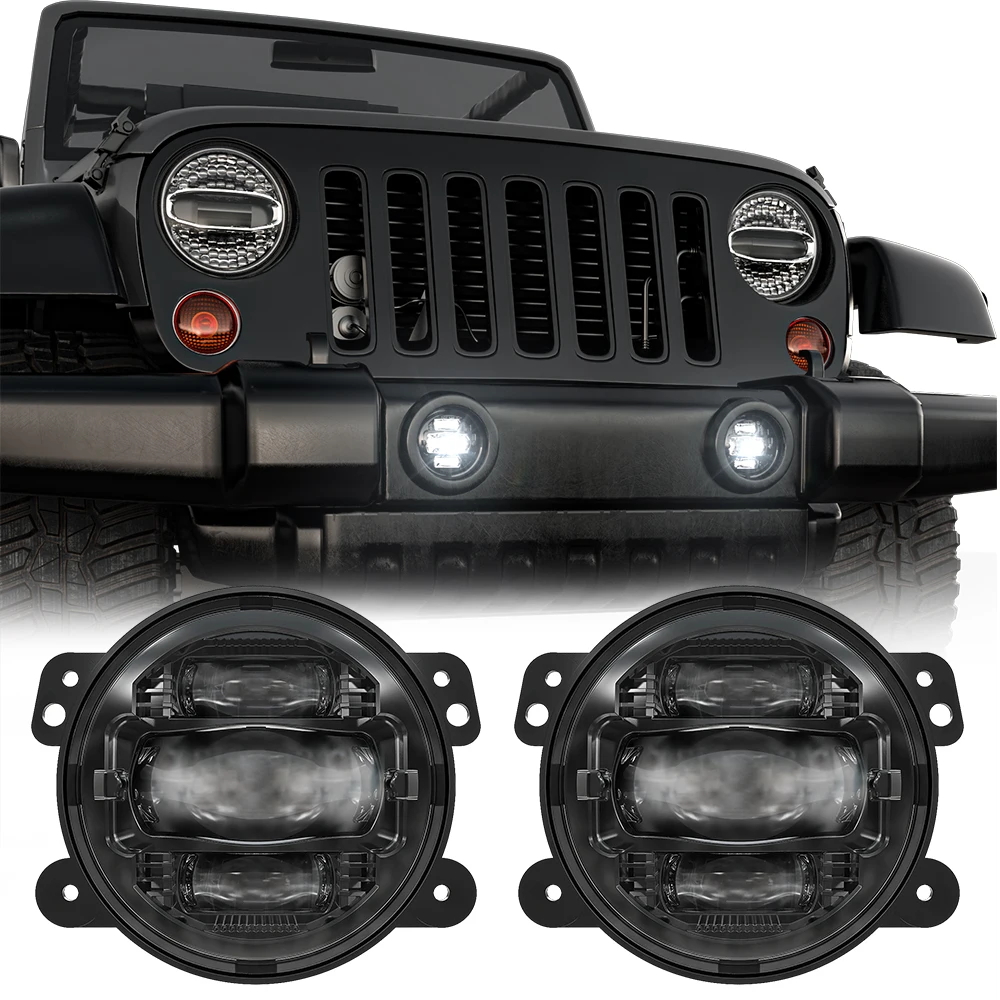 DOT LED Fog Lamps For Jeep Wrangler JK 2007-2017 Grand Cherokee H11 Front Bumper Driving Lights Assembly w/ DRL 4" Inch
DOT LED Fog Lamps For Jeep Wrangler JK 2007-2017 Grand Cherokee H11 Front Bumper Driving Lights Assembly w/ DRL 4" Inch