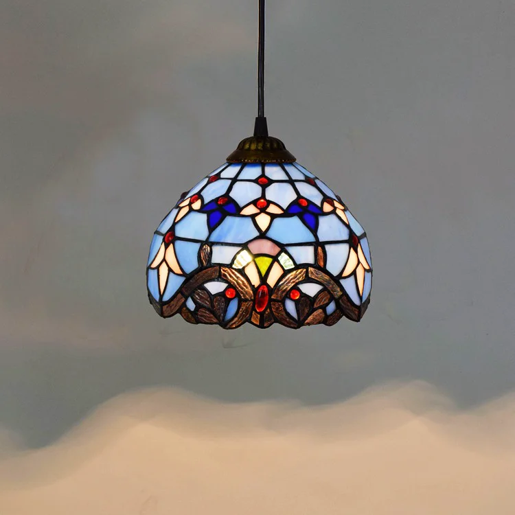 Tiffany Vintage design Blue Baroque LED chandeliers decorated with stained glass interior lighting chandeliers
Tiffany Vintage design Blue Baroque LED chandeliers decorated with stained glass interior lighting chandeliers