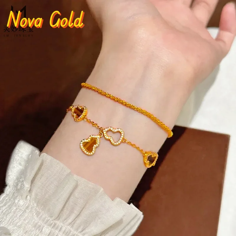 Браслет NovaGlod 9999 с блестящими звездами, 24-каратное настоящее золото, цепочка с чешуйками дракона, простая и универсальная цепочка, подарок для подруги
Браслет NovaGlod 9999 с блестящими звездами, 24-каратное настоящее золото, цепочка с чешуйками дракона, простая и универсальная цепочка, подарок для подруги