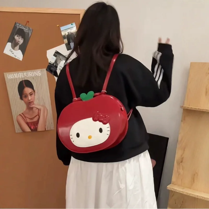 Kawaii Sanrio Hello Kitty мультфильм милый рюкзак с красным яблоком стильная сумка на плечо для подмышек большая вместительная сумка
Kawaii Sanrio Hello Kitty мультфильм милый рюкзак с красным яблоком стильная сумка на плечо для подмышек большая вместительная сумка
