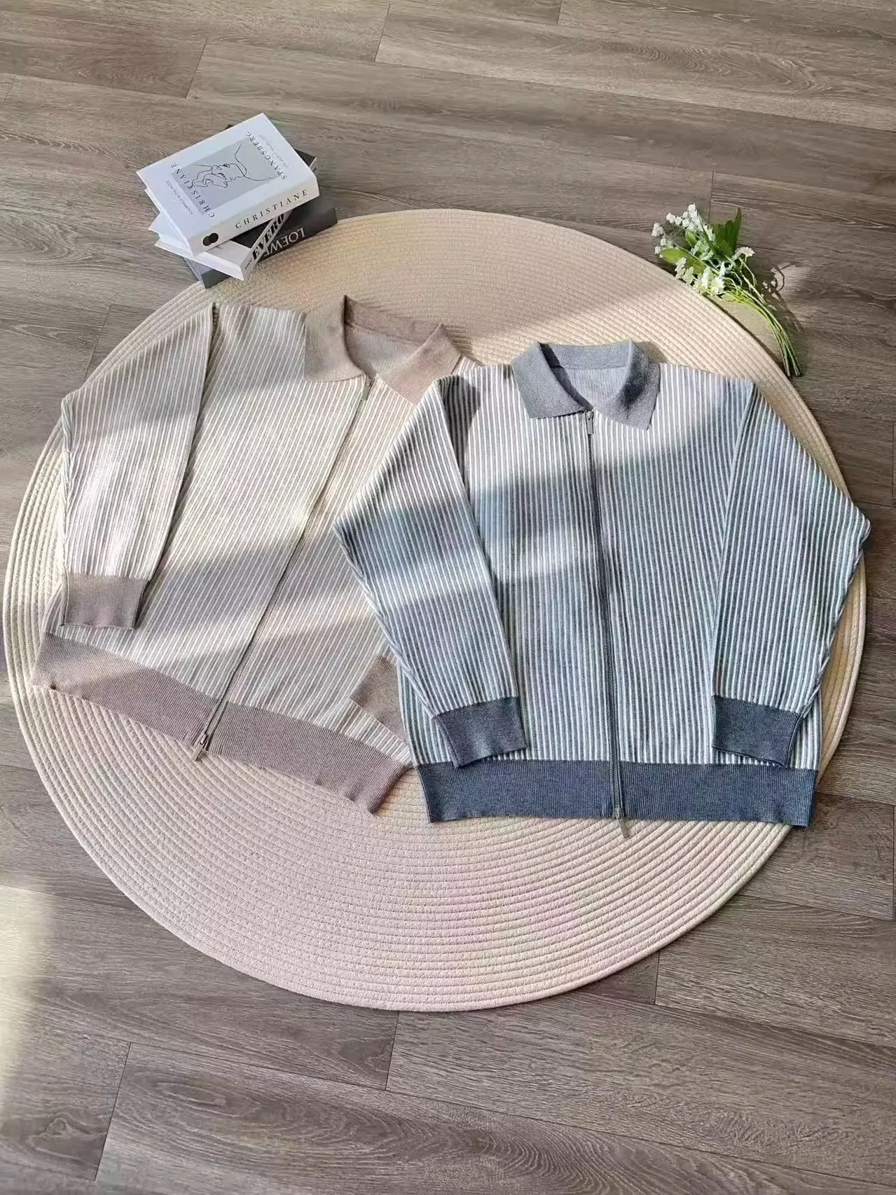 New Stripe Pattern Double Zipper Knitted Open Cardigan Men's Autumn Winter Warm Casual Versatile Sweater Jaet
New Stripe Pattern Double Zipper Knitted Open Cardigan Men's Autumn Winter Warm Casual Versatile Sweater Jaet