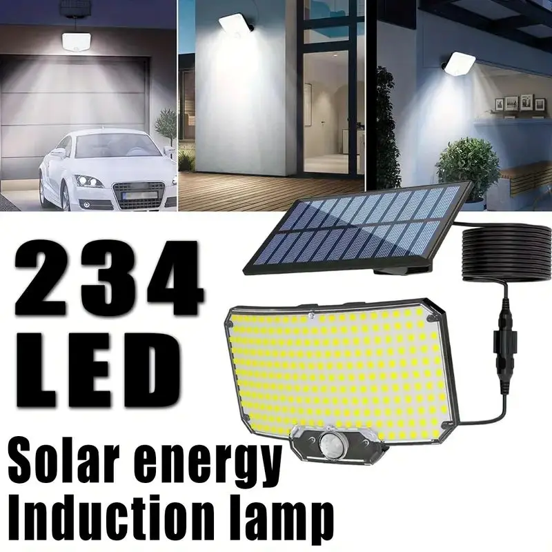 234 LED Solar Wall Light with Motion Sensor Is Easy To Install and Suitable for Outdoor Lighting in Garden Corridors and Garages 
234 LED Solar Wall Light with Motion Sensor Is Easy To Install and Suitable for Outdoor Lighting in Garden Corridors and Garages