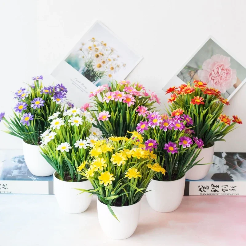 People Fake Chrysanthemum Plants Bonsai Plastic Artificial Flowers Potted Wedding Garden Decoration Office Home Decoration
People Fake Chrysanthemum Plants Bonsai Plastic Artificial Flowers Potted Wedding Garden Decoration Office Home Decoration