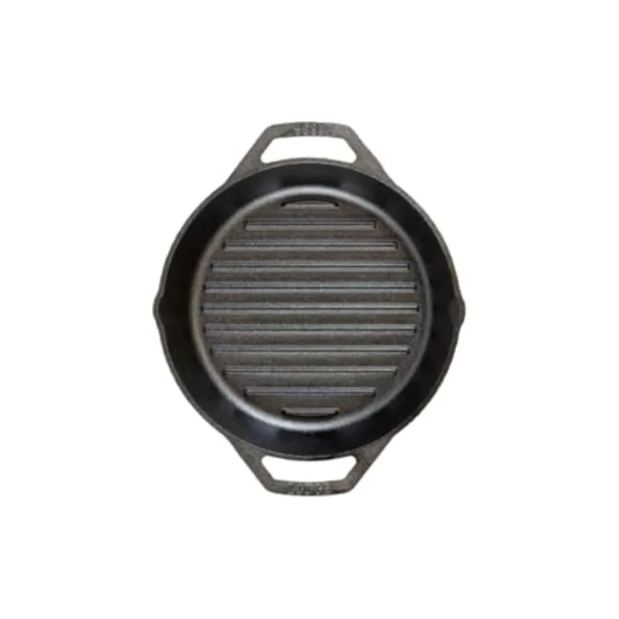 12" Cast Iron Dual Handle Grill Pan Black
12" Cast Iron Dual Handle Grill Pan Black