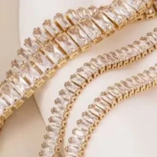 Позолоченная 14-каратная цепочка с австрийским цирконом и бриллиантами, прямоугольная ювелирная цепочка ручной работы, свободная цепочка 
Позолоченная 14-каратная цепочка с австрийским цирконом и бриллиантами, прямоугольная ювелирная цепочка ручной работы, свободная цепочка