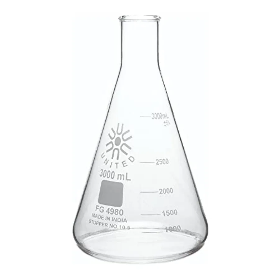 ™ FG4980-3000 3000mL 3L Borosilicate Glass Erlenmeyer Flask (Single)
™ FG4980-3000 3000mL 3L Borosilicate Glass Erlenmeyer Flask (Single)