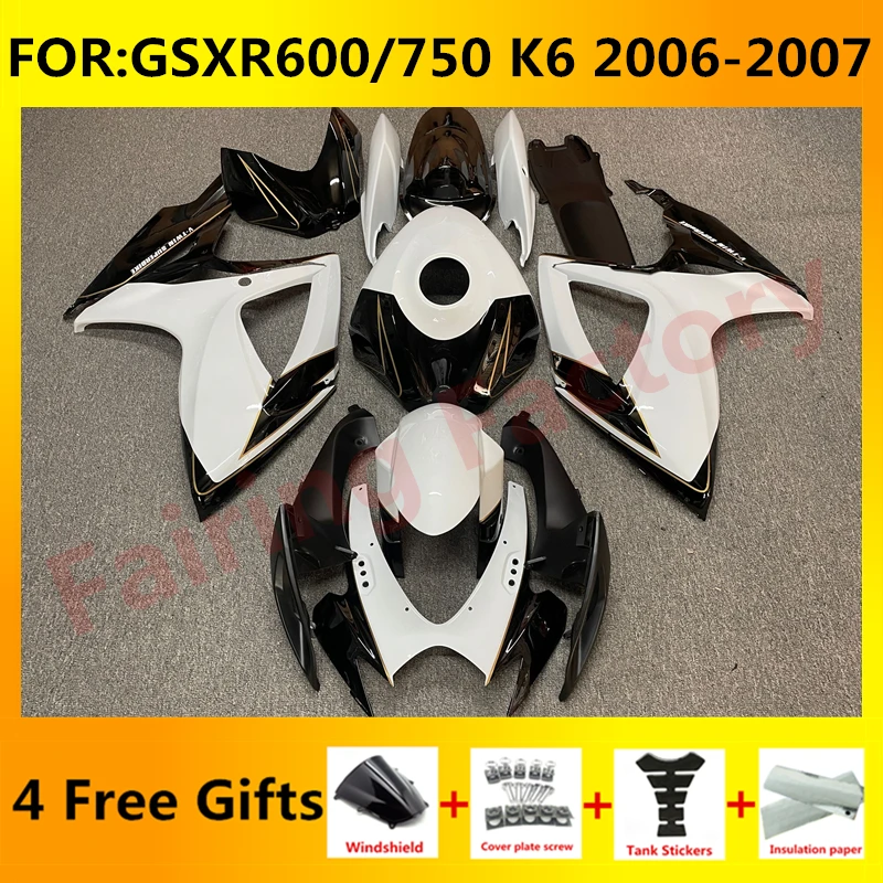NEW ABS Motorcycle Whole Fairing kit fit for GSXR600 750 06 07 GSXR 600 GSX-R750 K6 2006 2007 full Fairings kits white black
NEW ABS Motorcycle Whole Fairing kit fit for GSXR600 750 06 07 GSXR 600 GSX-R750 K6 2006 2007 full Fairings kits white black