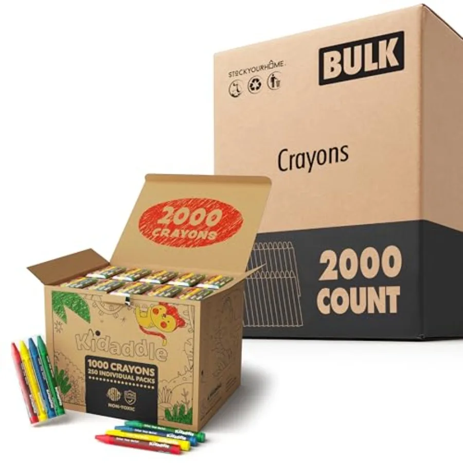 2000 Count Bulk Crayons 4 Colors 500 Packs Regular Size Non Toxic Crayons for School Teachers Classroom Supplies Restaurants St
2000 Count Bulk Crayons 4 Colors 500 Packs Regular Size Non Toxic Crayons for School Teachers Classroom Supplies Restaurants St