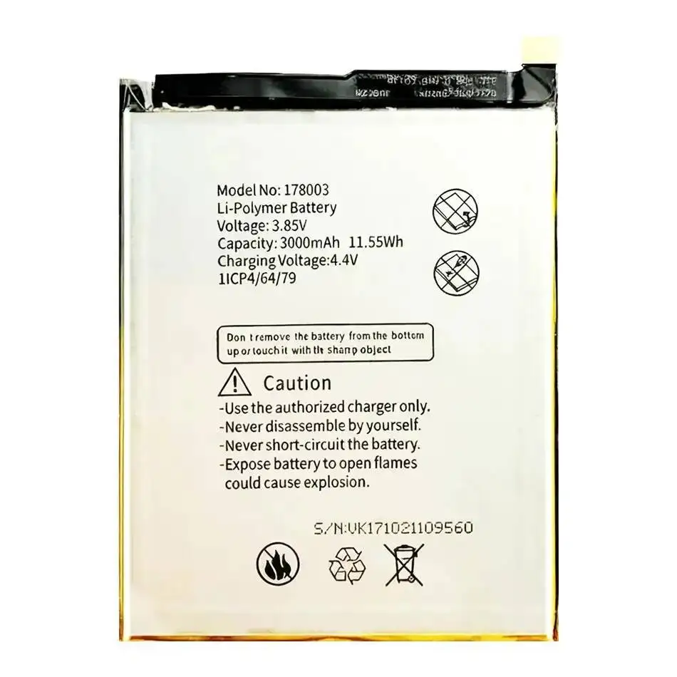 Сменный аккумулятор 3000 мАч для Vernee M5 178003 VerneeM5 мобильный телефон
Сменный аккумулятор 3000 мАч для Vernee M5 178003 VerneeM5 мобильный телефон