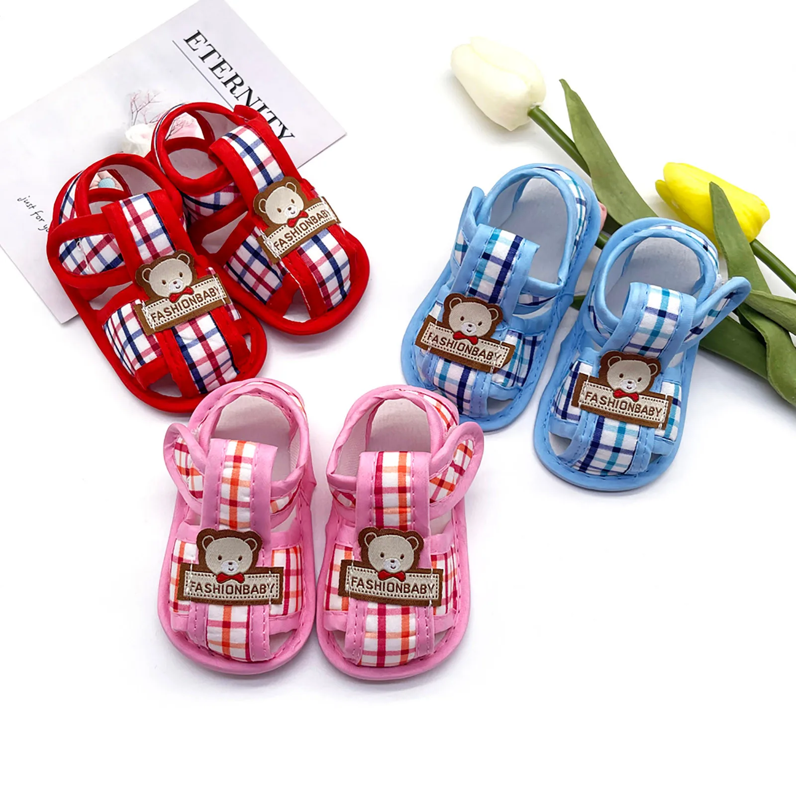 Infant Walking Shoes Baby Summer Plaid Shoes Newborn Cartoon Soft Sole Sneaker Breathable NonSlip Sandals Boy Girl Flat Shoes
Infant Walking Shoes Baby Summer Plaid Shoes Newborn Cartoon Soft Sole Sneaker Breathable NonSlip Sandals Boy Girl Flat Shoes