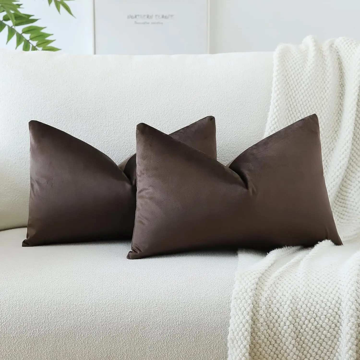 Pa Of 2 Velvet Soft Solid Decorative Throw Pillow Covers 16 X 24 H Pillow Covers Lumbar Cushion Case Couch Pillowcases For Sofa
Pa Of 2 Velvet Soft Solid Decorative Throw Pillow Covers 16 X 24 H Pillow Covers Lumbar Cushion Case Couch Pillowcases For Sofa