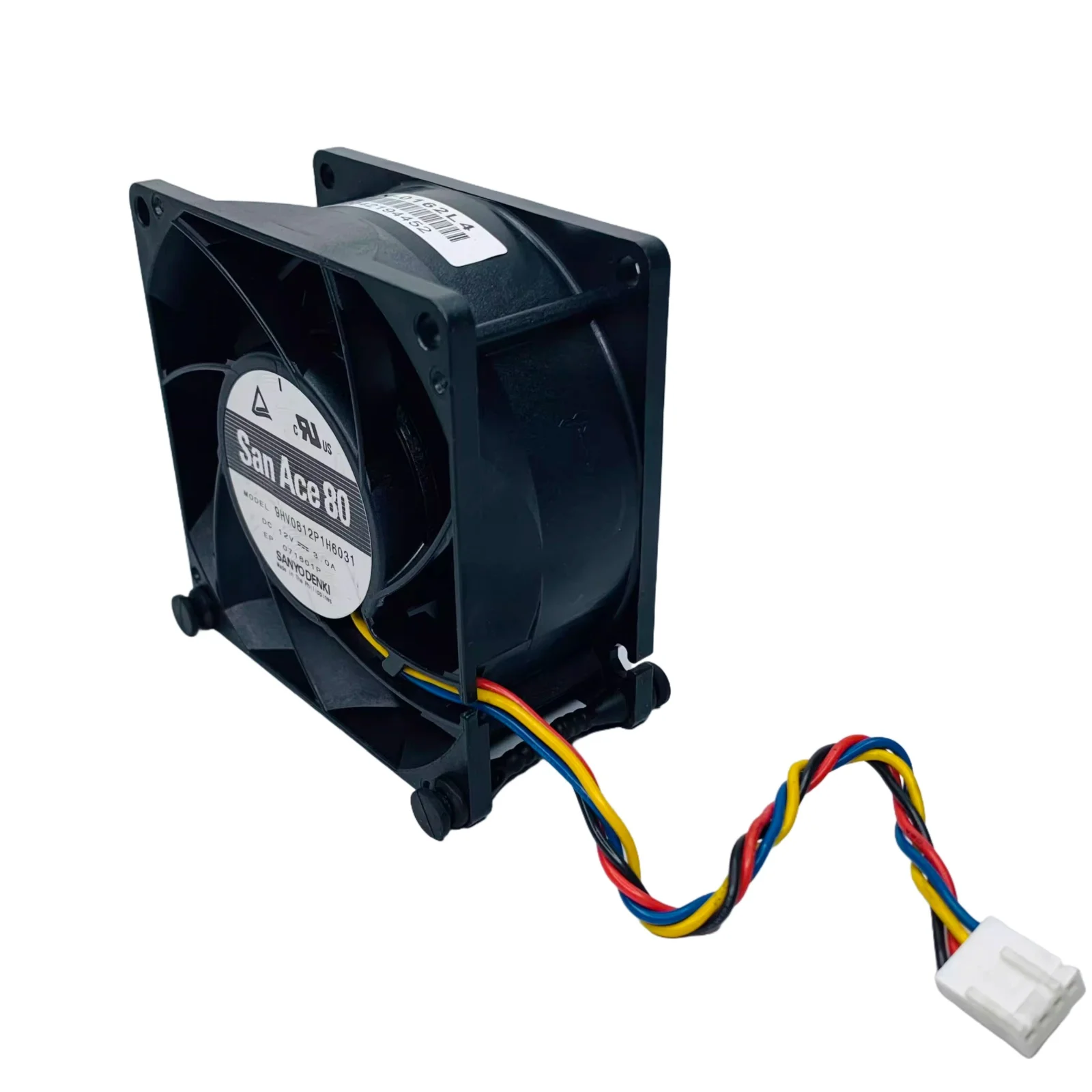 Для Sanyo Denki San Ace 9HV0812P1H6031 80 мм x 38 мм DC 12 В 3,0 А 4-проводной ШИМ высокоскоростной двухшаровой охлаждающий вентилятор 13500 об/мин 122.7CFM 
Для Sanyo Denki San Ace 9HV0812P1H6031 80 мм x 38 мм DC 12 В 3,0 А 4-проводной ШИМ высокоскоростной двухшаровой охлаждающий вентилятор 13500 об/мин 122.7CFM