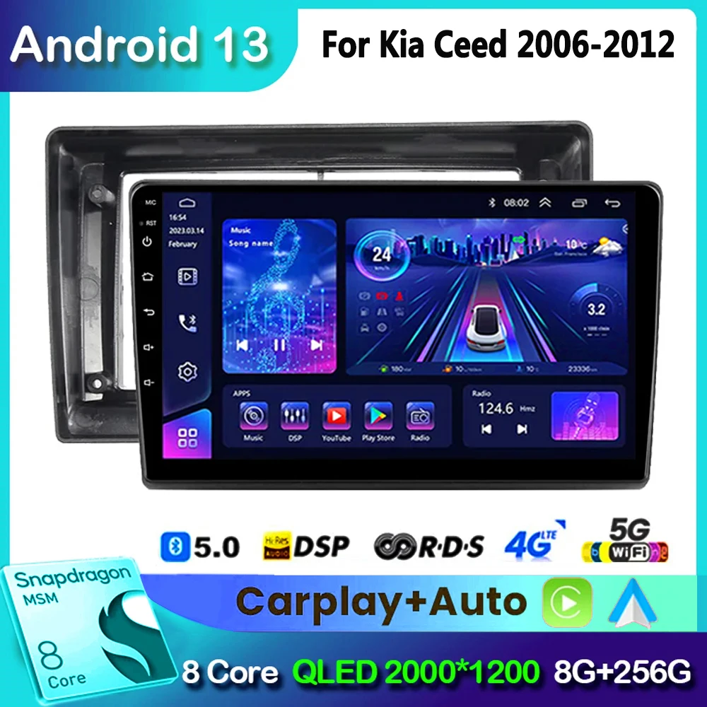 Android 13 Car Radio Multimedia Player for Kia Ceed ED 2006 - 2012 Navigation Carplay DSP Wifi Bluetooth Autoradio GPS
Android 13 Car Radio Multimedia Player for Kia Ceed ED 2006 - 2012 Navigation Carplay DSP Wifi Bluetooth Autoradio GPS