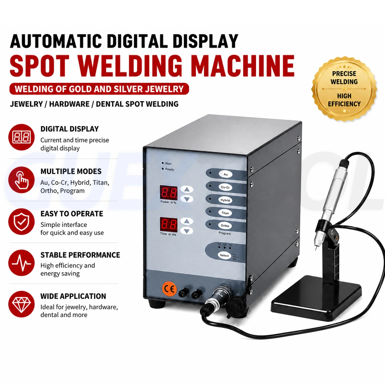 High Power Jewelry Spot Welding Machine Spot Welder Automatic Numerical Control Pulse Argon Arc Welder For Soldering Jewelry DIY
High Power Jewelry Spot Welding Machine Spot Welder Automatic Numerical Control Pulse Argon Arc Welder For Soldering Jewelry DIY