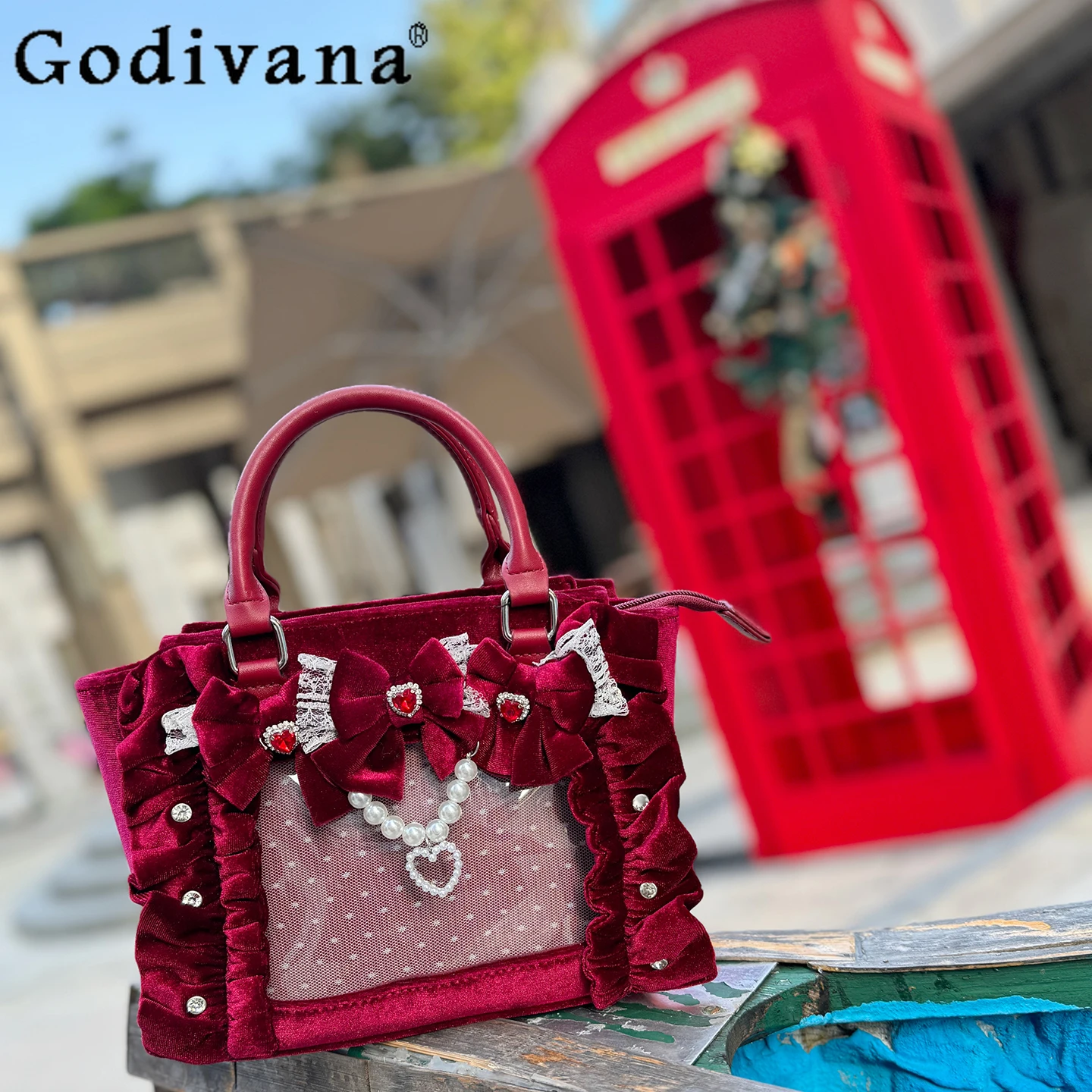 Sweet Girl Japanese Original Velvet Pain Bag Large Capacity Versatile Doll Feel jk Uniform Bow Lace Handbag
Sweet Girl Japanese Original Velvet Pain Bag Large Capacity Versatile Doll Feel jk Uniform Bow Lace Handbag