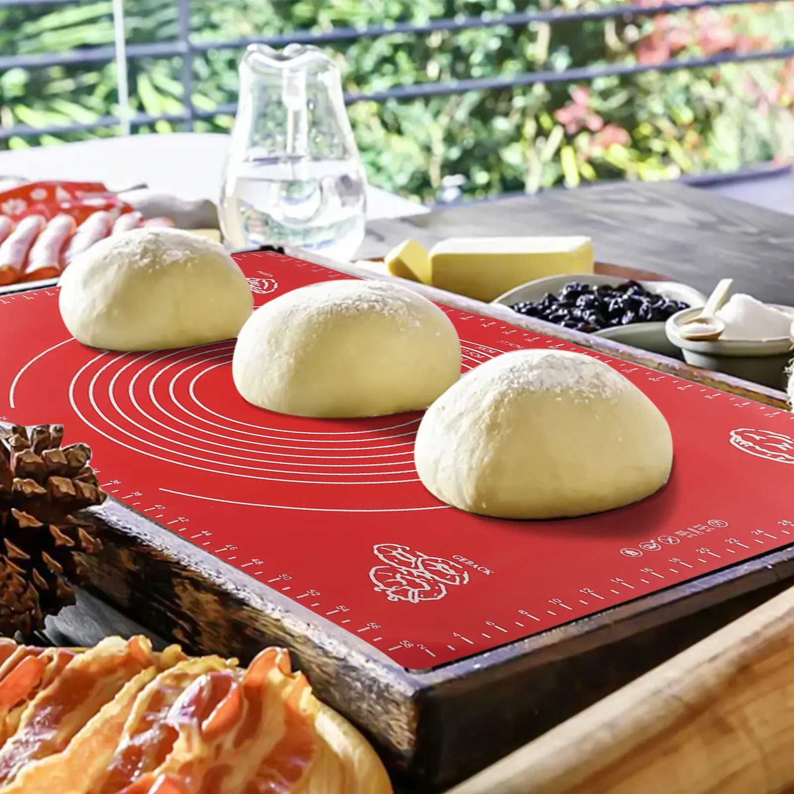 60cm Silicone Pad Baking Mat Sheet Kneading Dough Mat For Kitchen Rolling Dough Pizza Large Dough Non-Stick Maker Holder
60cm Silicone Pad Baking Mat Sheet Kneading Dough Mat For Kitchen Rolling Dough Pizza Large Dough Non-Stick Maker Holder